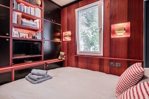 Memory-foam beds, iron/ironing board, WiFi, bed sheets