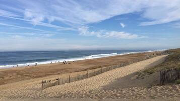 Beach nearby, sun-loungers