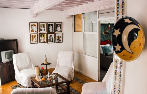 Living area - Riad Lunetoile - Appartment N°5 (Essaouira)