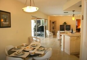 Fridge, microwave, dishwasher, coffee/tea maker