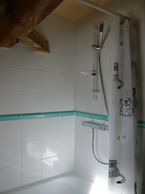 Bathtub, hair dryer, soap, toilet paper - luxury gite for couples, no children. Peace, great views, large pool and spa. (Boisse)