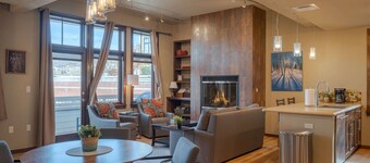Howelsen Place A302 | Downtown Condo | Private Parking Garage | Fire Pit with Views