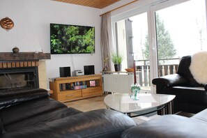 Fernseher, Kamin