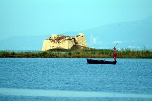 Vlak bij het strand