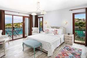 Deluxe kamer, uitzicht op zee | Gratis wifi, beddengoed