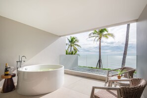 Utsikt mot havet/stranden