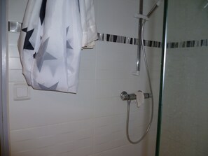 Shower, hair dryer