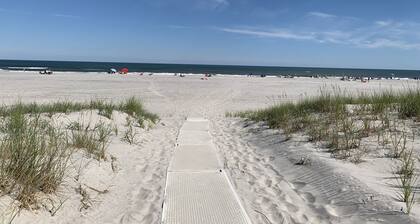 Ocean Ave 5BR: Huge Fenced Yard, Pet Friendly, 2 Houses to Beach + Shark Park!