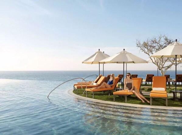 Outdoor pool - Luxury Pacific Ocean Front Suite, Cabo San Lucas (Cabo San Lucas)