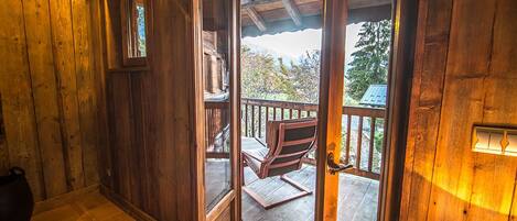 Vue depuis lâhĂ©bergement