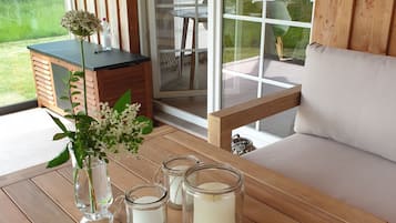 Vue depuis lâhĂ©bergement