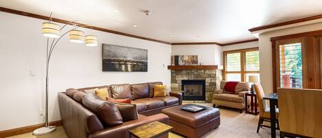 電視、壁爐、書籍