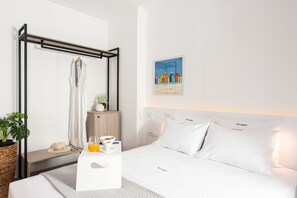 Junior appartement, 1 slaapkamer, niet-roken | 1 slaapkamer, luxe beddengoed, bedden met traagschuimmatras