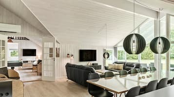 Tv, pejs, bordfodbold, bordtennisbord