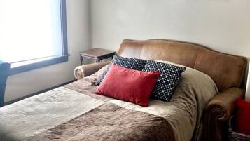 2 bedrooms, iron/ironing board, travel crib, WiFi