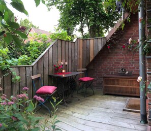 Outdoor dining - Ferienwohnung Worpswede am Berg (Worpswede)