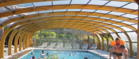 Indoor pool, a heated pool