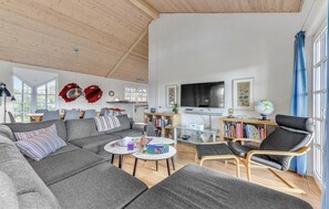 Televisie en een open haard