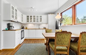 Fridge, dishwasher, coffee/tea maker