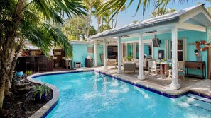 A heated pool
