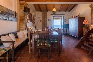 TV, offices - Eros home, perfect location, panoramic sea view (Koroni)