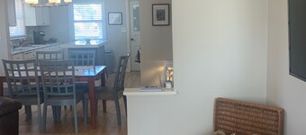 Right across from the lake.