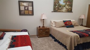 2 bedrooms, iron/ironing board, WiFi, bed sheets
