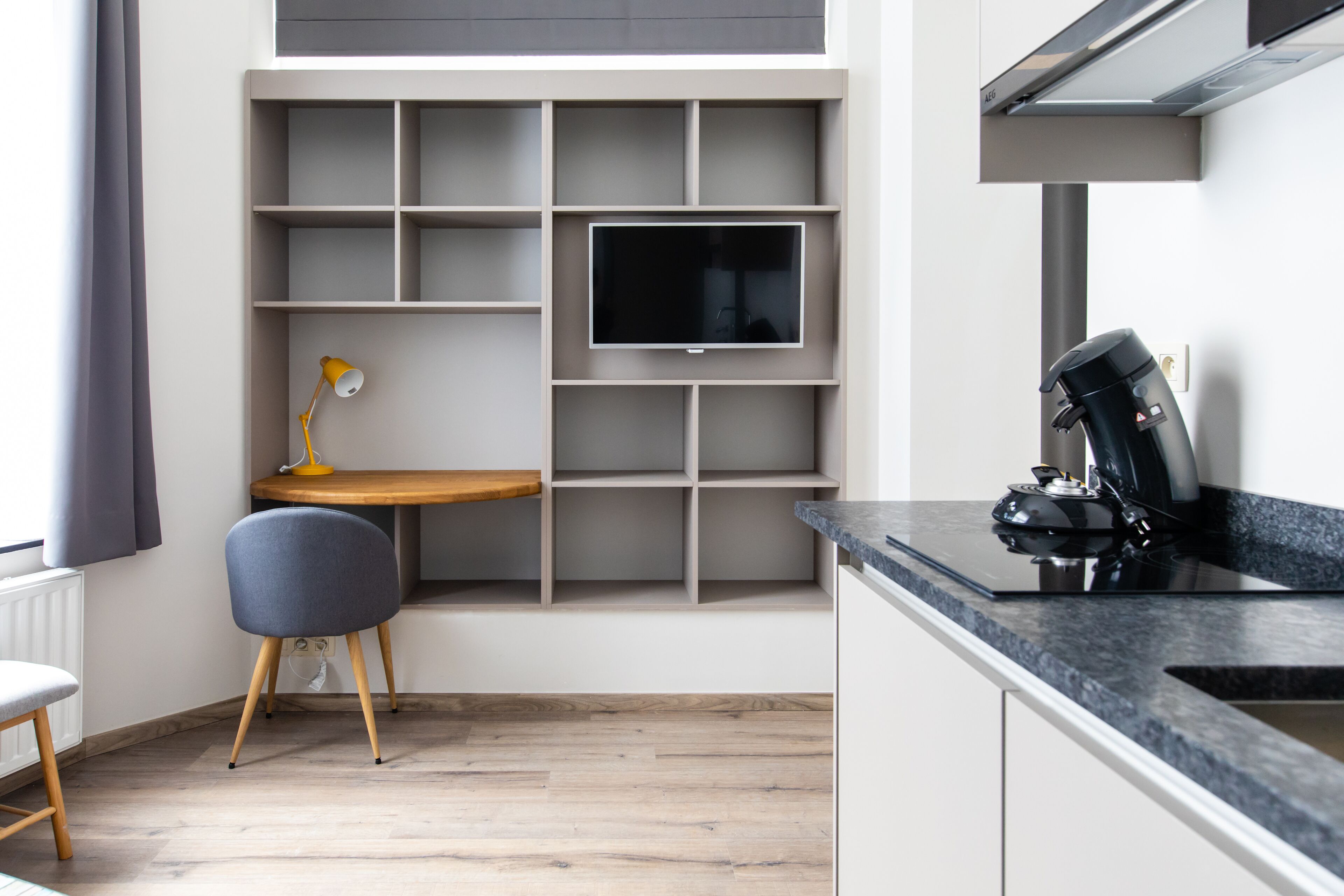 Premium Studio Suite | Living area | 32-inch Smart TV with satellite channels, TV