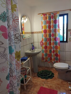 Towels, soap, shampoo, toilet paper