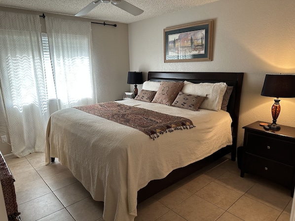 2 bedrooms, iron/ironing board, free WiFi, bed sheets