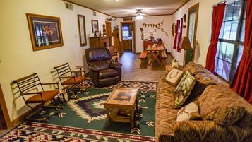 Standard Cottage, 3 Bedrooms, Non Smoking (The Bunk House) | Living room | TV, DVD player