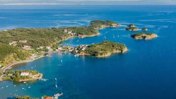 Ferienhaus, 2 Schlafzimmer, Terrasse, Gartenblick | Strand