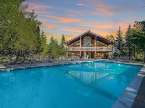 A heated pool