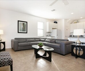 House, 5 Bedrooms | Living room | 36-inch TV with cable channels - Providence at Rosemont Woods by Florida Star Vacations (Davenport)