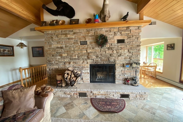 Televisor i llar de foc