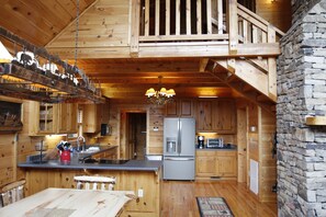 Fridge, microwave, oven, stovetop - Smoky Mountain Peak - Luxury Family Cabin (Sevierville)