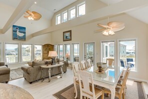 Interior - Panoramic View Steps from Beach - 4BD/4.5BA with Private Swimming Pool (Holden Beach)
