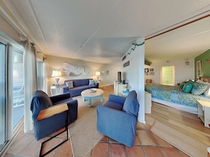 Condo, Multiple Beds, Beach View (#403 - No Pets) | Living area