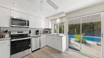 獨棟房屋, 2 間臥室 | 私人廚房 | 電冰箱、微波爐、爐台、洗碗機