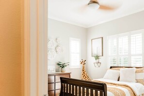 5 bedrooms, iron/ironing board, travel cot, WiFi