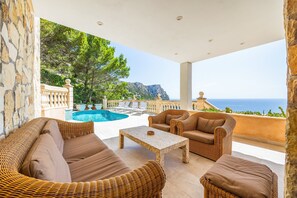 Terrace/patio - Villa "Cala Llamp" with Panoramic Sea Views (PORT ANDRATX)