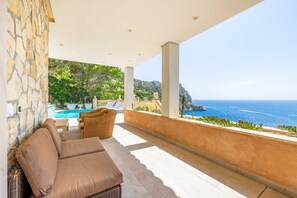 Terrace/patio - Villa "Cala Llamp" with Panoramic Sea Views (PORT ANDRATX)