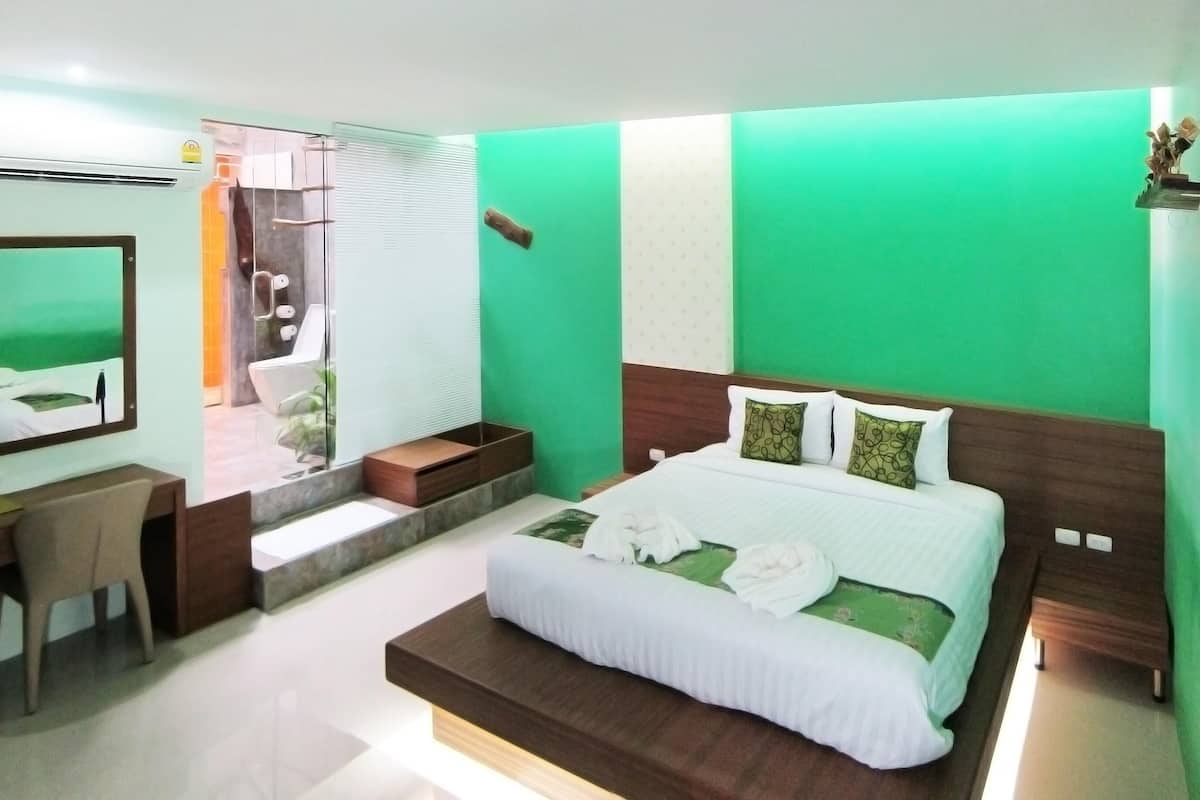 Deluxe bungalow | 1 slaapkamer, een bureau, gratis wifi, beddengoed