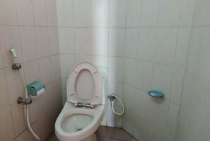 Bathtub, hair dryer, towels, soap