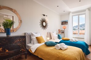 2 bedrooms, iron/ironing board, travel crib, free WiFi