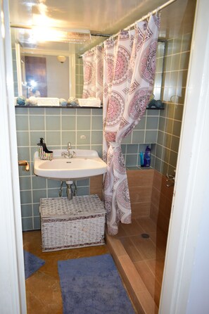 Apartment, 2 Bedrooms | Bathroom sink - Our Jewelry Neos Kosmos 8ppl 3 min subway (Athens)