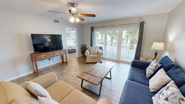 Living area - Seacrest 204 2 Bedroom Condo by RedAwning (Fort Walton Beach)
