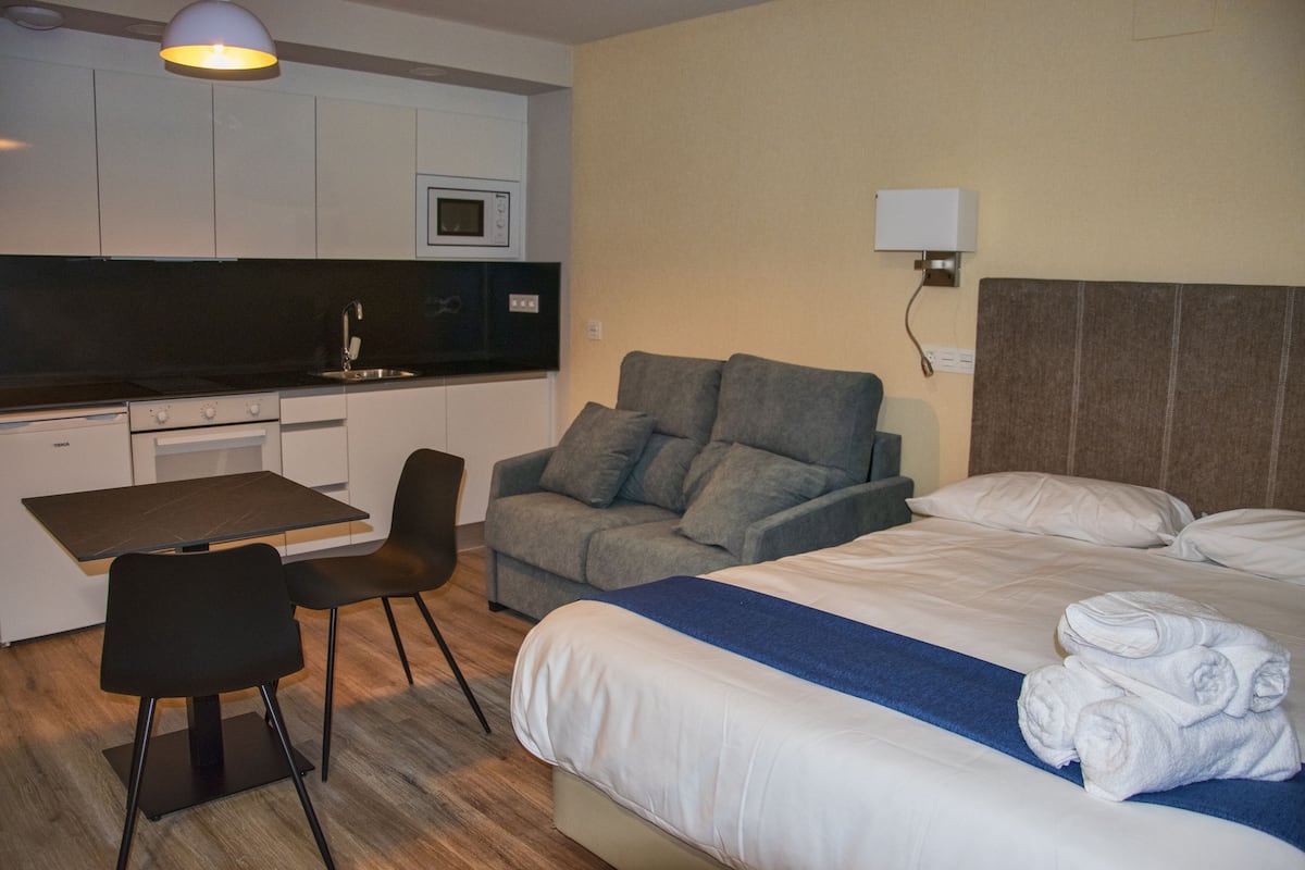 Superior appartement | 1 slaapkamer, individueel gemeubileerd, een bureau, een laptopwerkplek