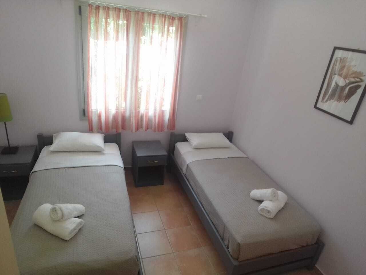 2 makuuhuonetta, vuodevaatteet