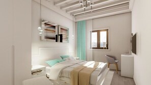 2 bedrooms, in-room safe, iron/ironing board, WiFi